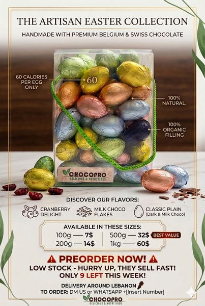 Premium Artisan Easter Eggs - 60 cal
