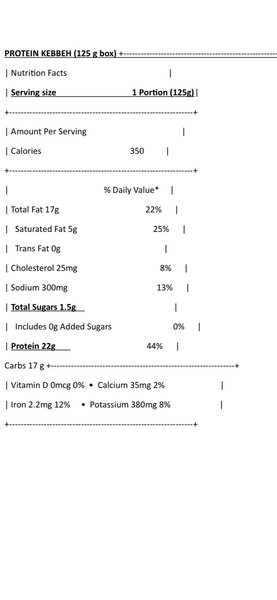 1/2 kilo Super Protein Kebbeh