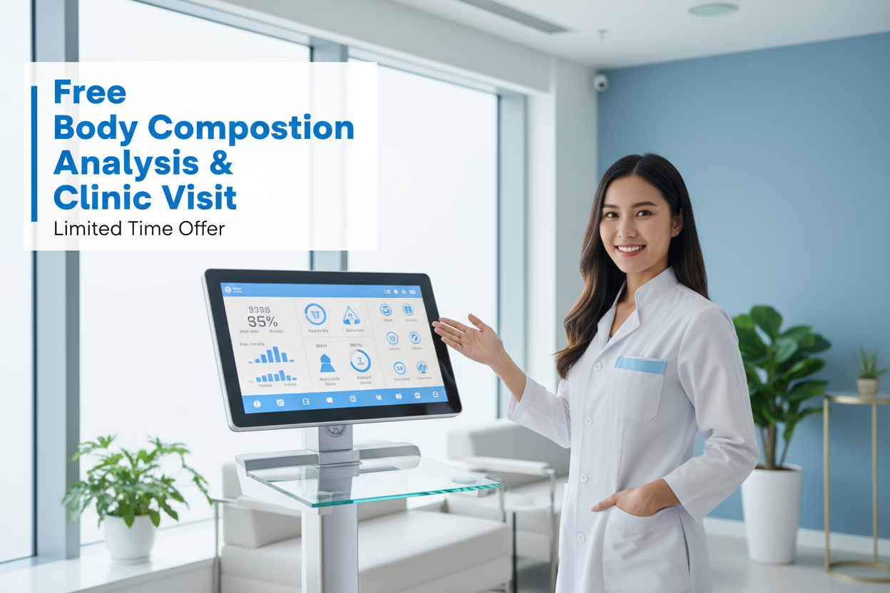 free body composition and clinic visit