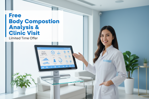free body composition and clinic visit