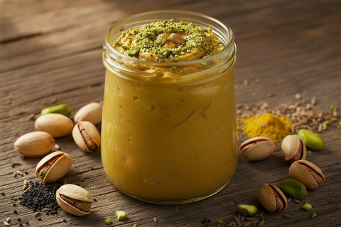 put more pistachios on it in the top