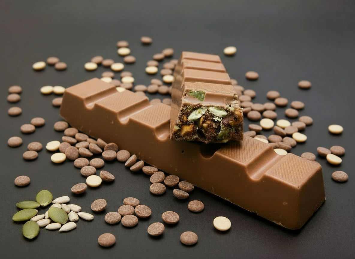 Gluten Free- Milk Vegetarian Chocolate packed with Nuts & Seeds (12g proteins)